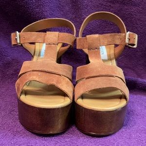 Steve Madden Luna Platform Sandals inCognac